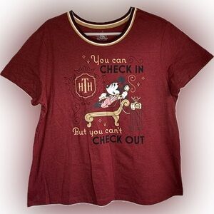 Disney Parks Minnie Mouse Hollywood Tower Hotel Women's T-Shirt Size XL